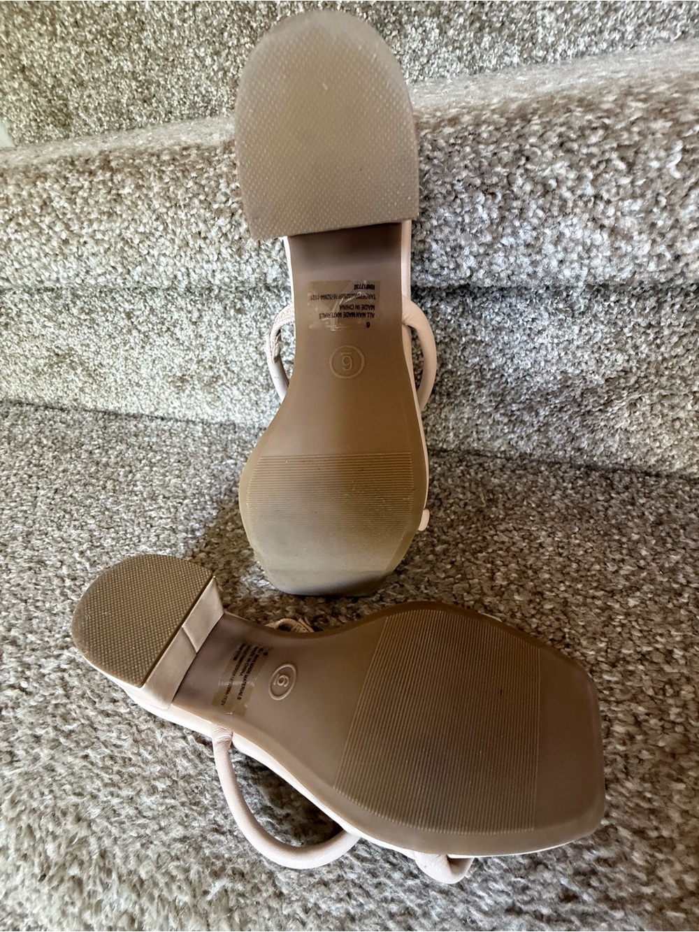 A new day Neutral Strappy Block Heel Sandals (6) - Picture 3 of 4